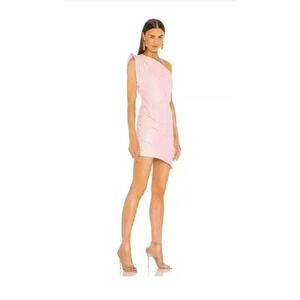 New NWT  Size M LAMARQUE X REVOLVE Corey Mini Dress in Orchid Pink